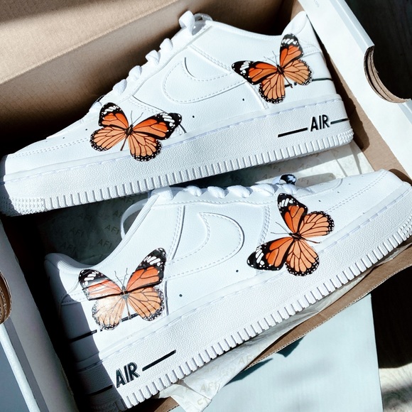 NIKE AIR FORCE 1 low butterfly custom - Picture 5 of 13